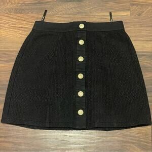 Five Plus Button Down Black Skirt Size Medium 
B2
